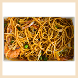 Gebratene Nudeln mit Garnelen und Gemüse Fallaloon 093A 2