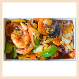 Gon Bao Garnelen mit Gemüse scharf Wochenangebot 072 2