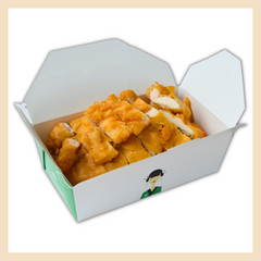 Knuspriges Hühnerbrustfilet mit gebratenem Reis Wochenangebot Fallaloon 060WA