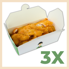 Monatsangebot 3xKnuspriges Hühnerbrustfilet mit gebratenen Nudeln Fallaloon 061MA3X 1