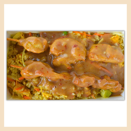 Nasi Goreng mit Fleischspiessen scharf Fallaloon 203 2