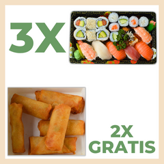 Sonderangebot 3xSushi und Maki Mix (gross) Fallaloon 100A, 2xMini Frühlingsrollen 1010 gratis 1