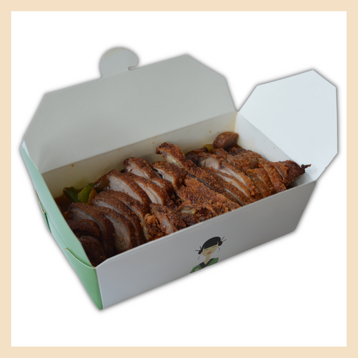 Ente mit gemischtem Gemüse (scharf) Sonderangebot 042SA
